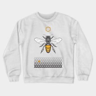 honeycomb and bee Crewneck Sweatshirt